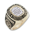 Legendary Series Men's Collegiate Ring (Double-bevel Bezel)